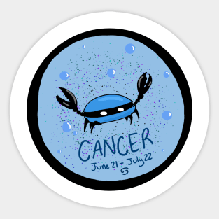 Cancer Crab Sticker